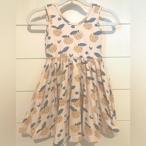 Alice + Ames Tank Ballet Twirl Dress in a Fruit print   Size 3T EUC